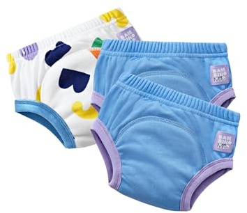 Bambino Mio Wiederverwendbare Töpfchen-Trainingshose 3er-Pack (2-3 Jahre - Blau Pop) Für Jungen Und Mädchen, Baby und Kleinkind