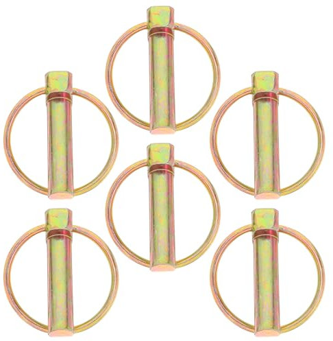 Warmhm 6stücke Hochleistungs-klappstecker Mähwerkskupplungsbolzen Kupplungsbolzensatz Mit Anhänger-sicherheitsbolzen Anhängerkupplungs-verriegelungsstifte Für Lkw Und Traktoren