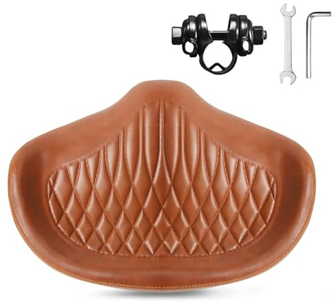 BUCKLOS New Noseless Bike Seat for Comfort Men&Women Extra Wide Bicycle Seat Cushion Oversized Comfortabele Foam Padded Bike Saddle for Peloton Exercise Bike Ebike Cruiser Bikes