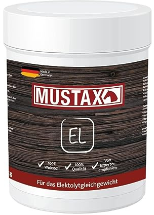 MUSTAX Elektrolyt -gleicht die Verluste von Elektrolyten beim Schwitzen aus und fördert so die Leistungsfähigkeit, Ausdauer & Gesundheit deines Pferdes, mit Tierernährungsexperten entwickelt (1 kg)