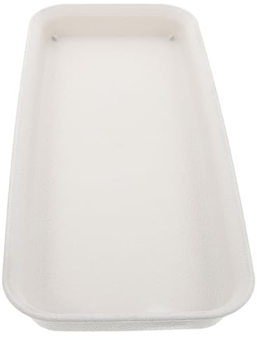 DECOMELODY Sottovaso Rettangolare per Piante Interni ed Esterni Vassoio Plastica Resistente Design Allungato Elegante Grande capacità per Fioriere e Vasi Rettangolari per Giardino Casa