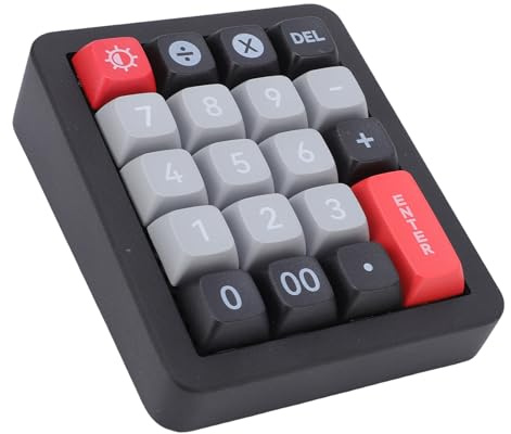 VBESTLIFE Tastierino Numerico Meccanico, Tastierino Numerico USB Cablato con Retroilluminazione RGB, 19 Tasti Programmabili, Interruttori Sostituibili a Caldo, per PC Desktop Portatile (BLACK)