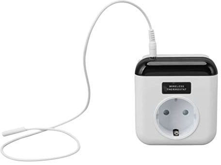 HEEPDD Enchufe de Termostato WiFi Inteligente Toma de Corriente Inalámbrica Programable con Control Remoto de Aplicación para Asistente de Voz Smart Life Temperatura -20 °C a 70 °C 16A
