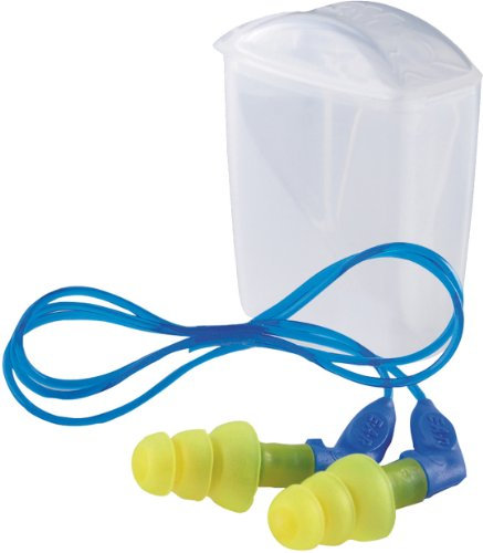 3M E-A-R Ultrafit X Gehörschutzstöpsel UF01014, mit Kordel, SNR = 35 dB, wiederverwendbar, inkl. Aufbewahrungsbox, 1 Paar
