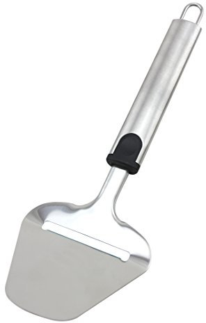 Fackelmann Cortador loncheador de Queso Carolina, Óptimo para Hacer Lonchas de Queso Fresco, Queso Curado y Semicurado, Acero Inoxidable, 25.5 x 8 x 1.5 cm, 1 Unidad