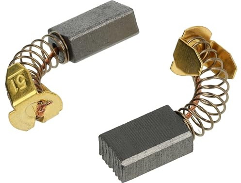 vhbw 2x balais charbon 5 x 8 x 12,8 mm compatible avec Makita 630ONB, 630OBNW, 6400K, 6400B, 6500, 6300B, 6300-4, 6400, 6300L outil électrique