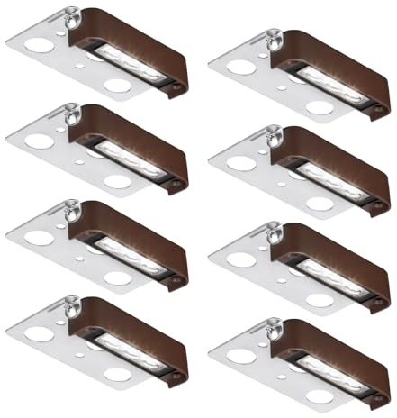 LEONLITE 8-Pack 4 Inch LED Hardscape Lighting, Update Retaining Wall Lights, LED Landscape Lighting, 12 AC/DC Paver Light Low Voltage, 2W Outdoor Step Lights, 5000K Daylight, ETL