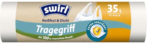 swirl Bolsas de basura con asa (35 L, 15 unidades)