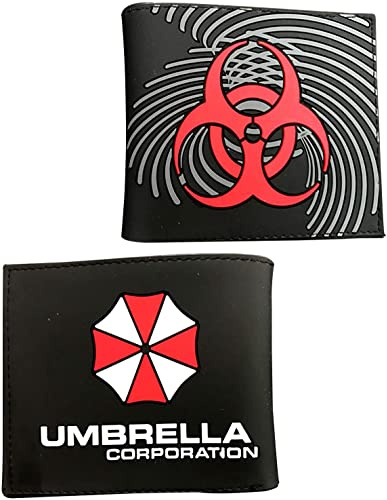 I0I&I0I Portafoglio Anime, Resident Evil Protection Ombrello Sezione Corta Studenti Uomini e Femminili Anime Portafoglio Periferico Portafoglio Porta Carte, D, 11,5 cm x 9 cm, Punk