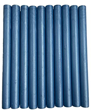 Siegelwachs-Sticks für Siegelwachs-Stempel, Yale-Blau, schimmernd, 10 Stück