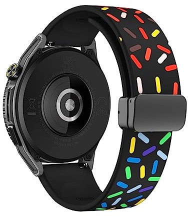 KUWAI Armband für Huawei Watch GT3 SE/GT3 46mm Armband, Weiches Silikon Magnetisch Armbänder mit Huawei Watch GT3 46mm/GT3 SE Armband für Herren Damen Armband mit Huawei Watch GT3 SE/GT3 46mm (F)