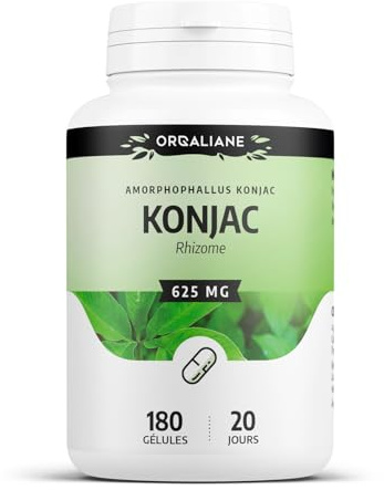Konjac 625 mg - 180 gélules - Orgaliane