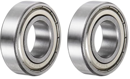 QUARKZMAN 2 Stück 6004-ZZ Kugellager Rillenkugellager Bearing Chromstahl Z2 Doppelt Metallgeschütztes Lager Skateboard Kugellager Kugellager Set 20mm x 42mm x 12mm Silber