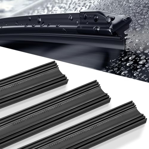 ACLONG 6PCS 700mm 28inch Wiper Blade Refills for Bosch Aerotwin,6mm Cuttable Car Windscreen Wiper Blade Rubber Refills Windshield Rubber Strip