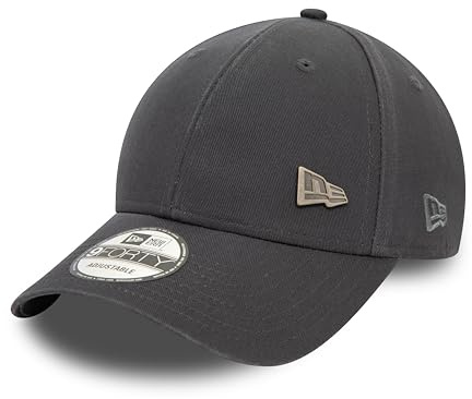 New Era 9Forty Strapback Cap - Spilla in metallo color carbone, Carbone, Taglia unica