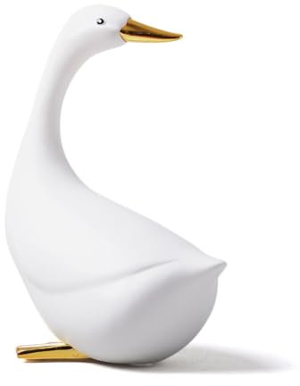 NENBOLEC Figura Decorativa de Pato para decoración de Animales, Escultura Moderna, Adorno para el hogar, Centro de Mesa, Manualidades, poliresina, Arte, 20 cm