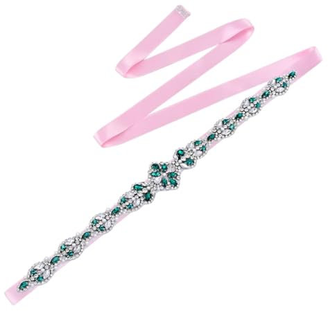 Strass Gürtel Brautgürtel Damen Hochzeitskleid Diamant Gürtel Kleid Zubehör, 14, One size