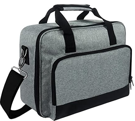 Custodia per videoproiettore, custodia per proiettore con tasche per, custodia da viaggio per proiettore, con tracolla regolabile, borsa organizer per proiettore per la maggior parte dei