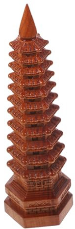 ANDRESLAD Wenchang Tower Statue Retro Dekoration Für Garten Und Schreibtisch Feng Shui Ornament Für Buddhismus Kreative Tempel Figur