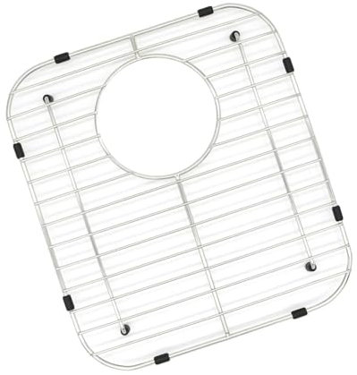Sharplace Sink Protector Kitchen Sink Rack Abrasion-resistant Sink Drain Rack Sink Bottom Grid for Bathroom Cooling Defrosting Domestic, Side Drain Hole, 300x335mm