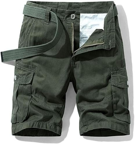 Generico Cargo shorts herr bermudashorts bomull fritidsbyxor sommar