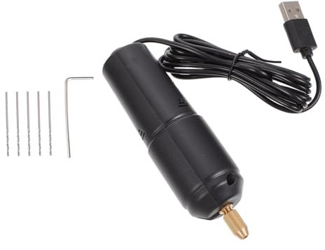 Vaguelly Taladro Eléctrico De Mano Mini Usb Perforador De Perlas Pequeño Para Aeromodelismo Taladro De Mano Eléctrico Para Hacer De Epoxi