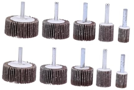 HOLIDYOYO 10Pezzi Disco Lamellare per Trapano Mole Abrasive per Sgrossatura e Finitura Alta e Prestazioni Superiori