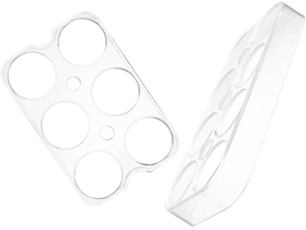 Porte-œuf 2 Pièces en Plastique, 6 ou 8 Compartiments, Antidérapant | Fridge, Organisateurs de Réfrigérateur, Boîtes à Œufs Empilables, Conservation des Œufs au Réfrigérateur
