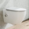 WC con ugello integrato, WC sospeso con funzione bidet, Taharet WC con rivestimento nano-rivestimento, WC con rubinetto, sedile WC con abbassamento automatico, acqua fredda, 53 x 36 x 35 cm