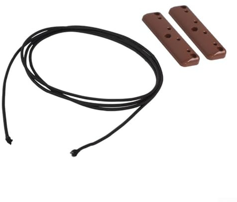 Wohnmobil-Schrank-Gepäcknetz mit ABS-Zaun und Anti-Sturz-Mechanismus, inklusive Seil und Schallwand zur Sicherung von Gegenständen während (rotbraun)