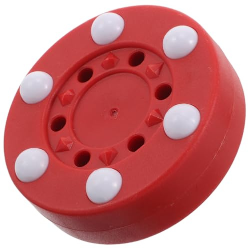 ANDRESLAD Puck de Hockey sur roulettes Résistant Aux Intempéries pour Entraînement Polyvalent Mixte Accessoire Robuste Plastique pour Glisse Précise Extérieur et Intérieur