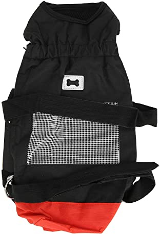 Qcwwy Trottinette de Marche pour Animaux de Compagnie, pour Chiens et Chats Handicapés, Fauteuil Roulant avec Support de Jambe Arrière, Bandes élastiques Réglables, Tissu Oxford Flexible (M