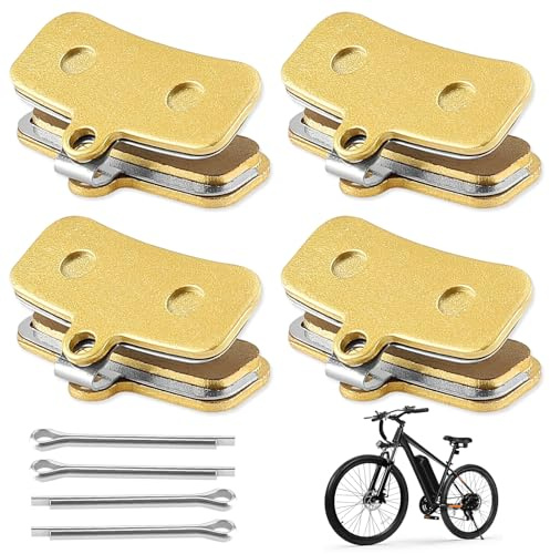 4 Sets Motorcycle Brake Pads Replacement, Front & Rear Disc Brake Pads for Surron Light Bee X/S, Segway X160 X260, Talaria Sting R MX3 MX4 Electric Dirt Bike -Durable Brake Pads with Metal Pins