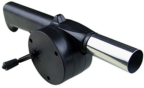 EBILUN Stainless Steel BBQ Air Fan Blower, New Hand Crank Manually BBQ Barbecue Cooking Tools for BBQ Outdoor Accessories