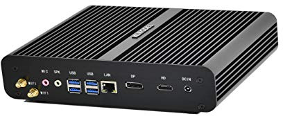 KINGDEL NC860 Potente Mini Ordenador de sobremesa, sin Ventilador Mini PC con i7 10th Gen. CPU (hasta 4.9 GHz), 32GB DDR4 RAM 512GB SSD, 4K Puerto HD, DP,