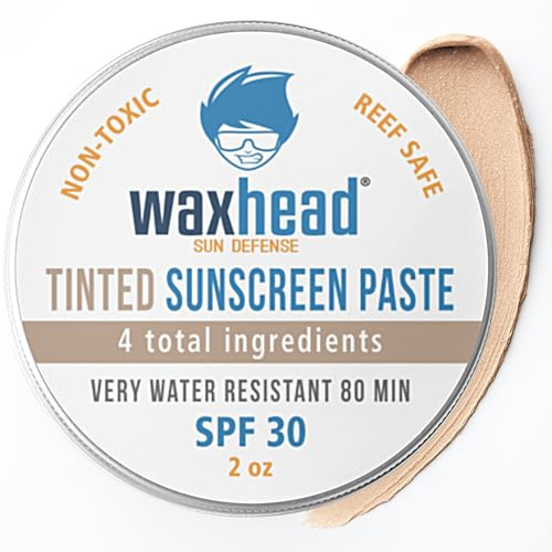 Waxhead Tinted Reef Safe Zinc Oxide Sunscreen SPF 30, Face Surf Paste