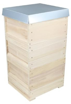 Deutsch Normal Beute 10er System DNM Bienenbeute (für 30x Rähmchen) aus Massivholz für Imker Bienen, exkl. Rähmchen