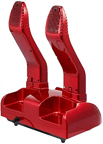 CJBHSD Household Timing Ozone Shoe Dryer, Red Folding Shoe Dryer for Adults And Children, Disinfection And Drying Rack