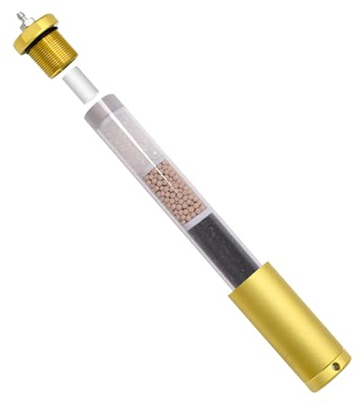 TUXING 4500Psi Pcp Luftkompressor Öl-Wasser-Filter,Hochdruck-Luftfilter,Tauchen Wasser-Öl-Abscheider mit 8mm weiblich und männlich Schnellanschluss für Pcp Luftgewehr Scuba Tank Laden L350*OD49*ID36mm
