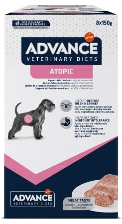 Advance Veterinary Diets Atopic - Comida Húmeda para Perros: Multipack 8 bolsitas de 150g
