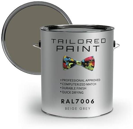RAL7006 Beige Grey 100ml Direct To Metal 1k Brush or Spray On Paint Gloss Smooth Finish Exterior & Interior (All-in-One Primer, Undercoat & Topcoat - Corrosion & Rust Resistant)