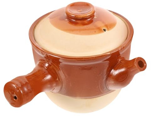 BESTonZON Topf Mit Traditioneller Chinesischer Medizin Chinesische Suppe Keramikpfanne Mit Deckel Aus Keramik Topf Mit Chinesischer Medizin Pfingstrose Zwiebel Ton Koreanisch