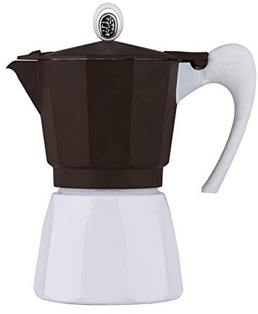 OQHAIR Mocha Pot Moka Pot Cafetera Aparato de café para Hacer Espresso Mocha Pot Espresso Stovetop Cafeteras (Color: marrón, tamaño: 3 Tazas) (marrón 3 Tazas)