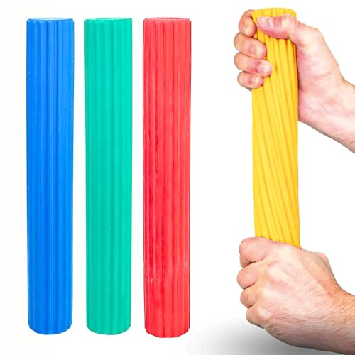 FAIR MOVE Flexstab - Flexibler Übungsstab Biegestab - Hand- und Fingertrainer - Trainingsstab für Physiotherapie, Verbesserung der Griffkraft und Unterarmstärker - Fitnessband