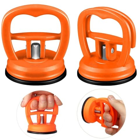 Anwangda 2 Pack Car Dent Puller, Car Suction Cup Dent Remover Kit Paintless Dent Repair Tool, Small Car Dent Pullers Handle Lifter for Cars Body Glass Screen Tiles Lifting Furniture Moving