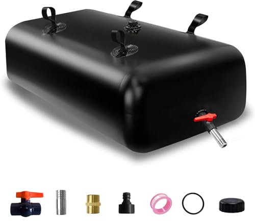 Conteneurs de stockage de la vessie à eau de 400 litres, réservoir d'eau | Sac à eau souple en PVC 2000D de grande capacité pour camping-car, résistance à la sécheresse d'urgence