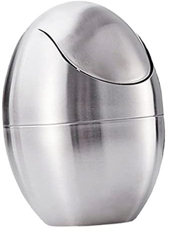 Vaguelly Poubelle De Bureau En Acier Inoxydable 304 Mini, Poubelle De Table Compacte Couvercle Rabattable, Pour Maison, Bureau, Dortoir
