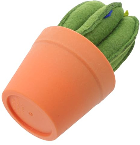 ABOOFAN Cactus Artificiale Realistico in Non e Plastica con Vaso da Tavolo