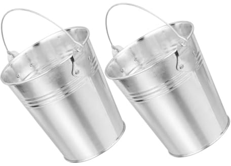 BESTonZON 2 Pièces Seau de Collecte Huile de Barbecue Seau à Graisse Pratique pour Barbecue Extérieur et Utilisation Plein Air
