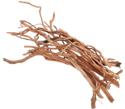 POPETPOP Bois Flotté Naturel pour Aquarium Brindilles de Vigne et Branches Arbre pour Décoration Aquarium et Habitat pour Reptiles